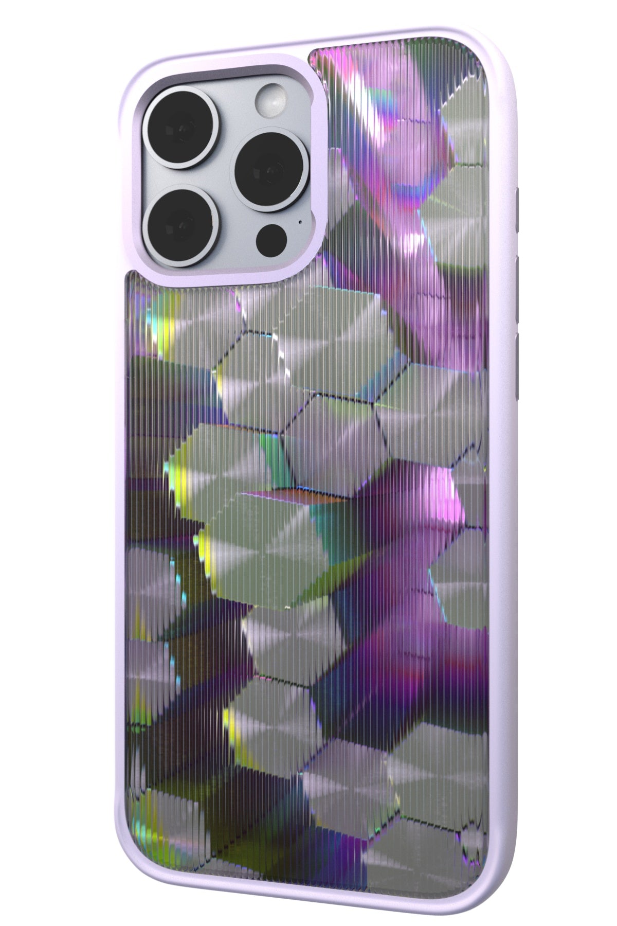 Control Rods Backplate + Purple Case for iPhone 16 Pro Max