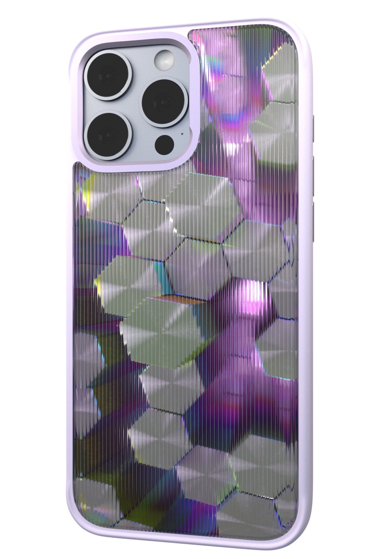 Control Rods Backplate + Purple Case for iPhone 16 Pro Max