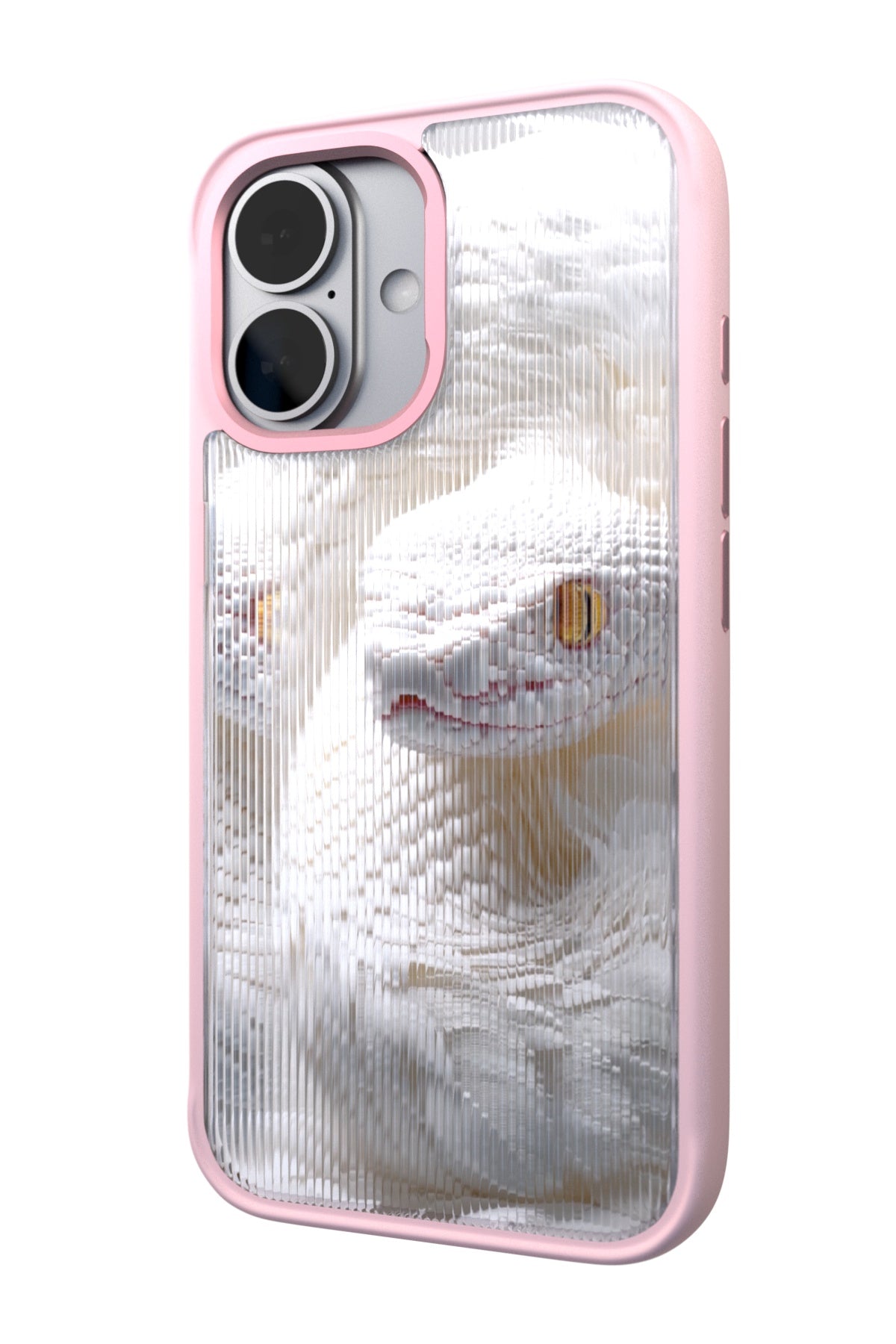 Feathered Serpent Backplate+ Pink Case for iPhone 16