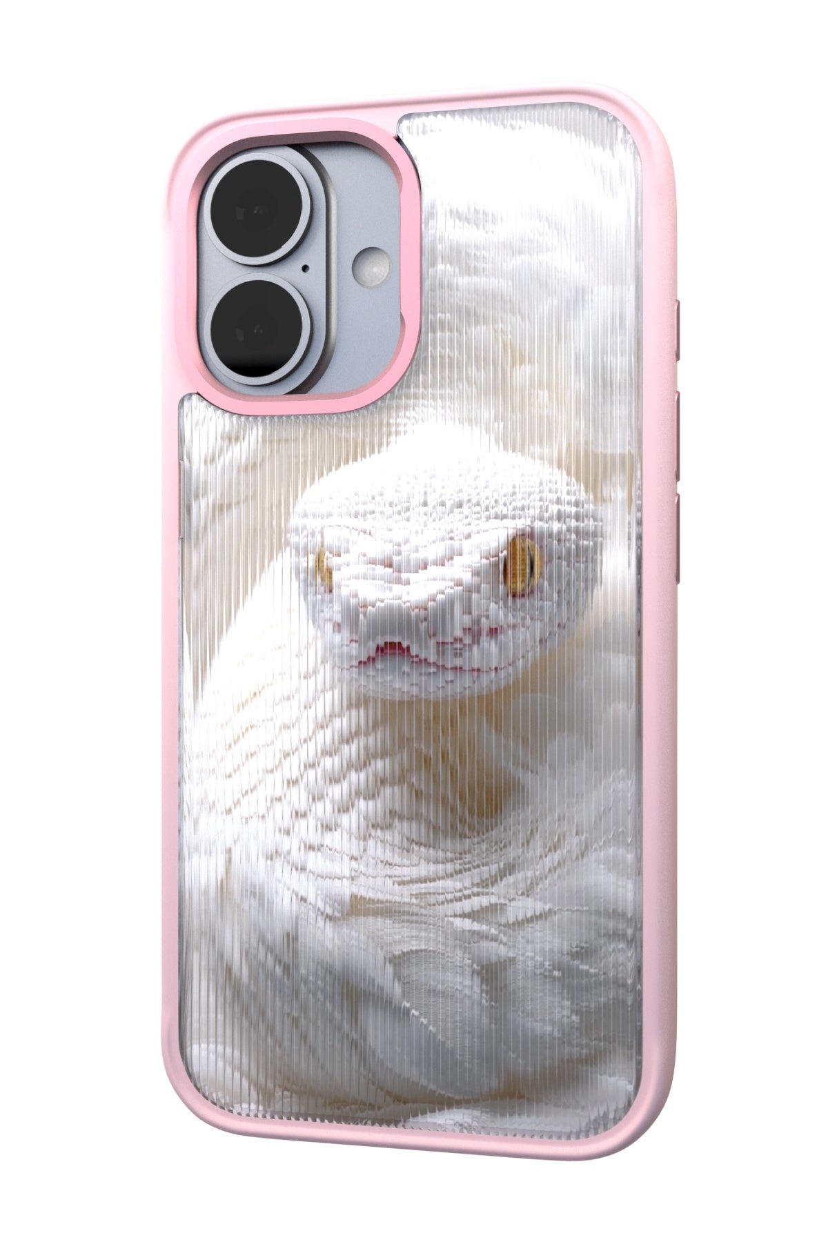 Feathered Serpent Backplate+ Pink Case for iPhone 16