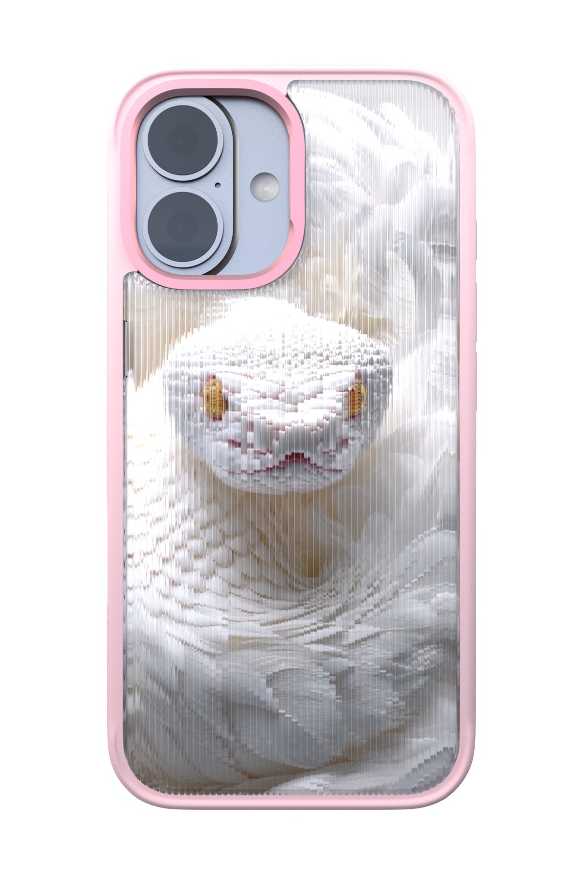 Feathered Serpent Backplate+ Pink Case for iPhone 16