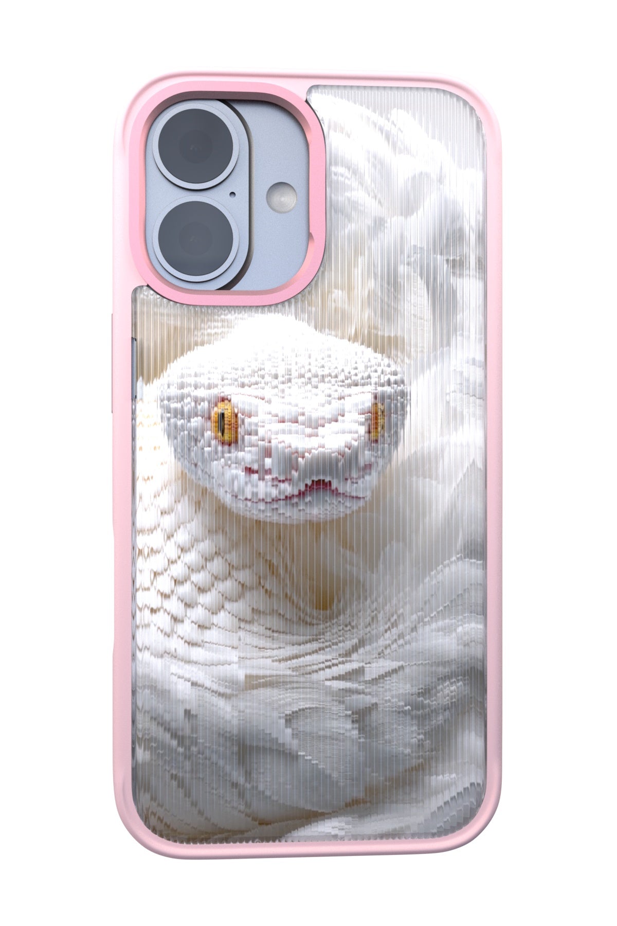Feathered Serpent Backplate+ Pink Case for iPhone 16