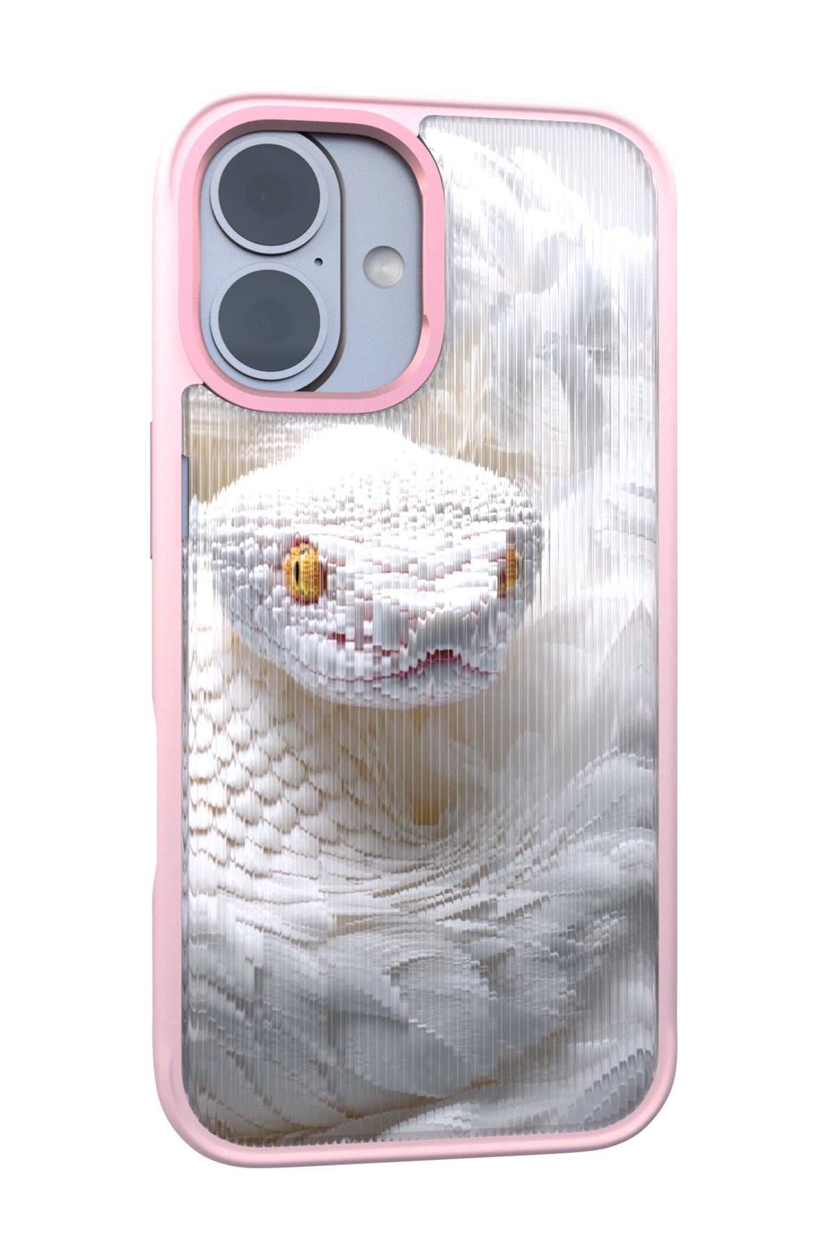 Feathered Serpent Backplate+ Pink Case for iPhone 16