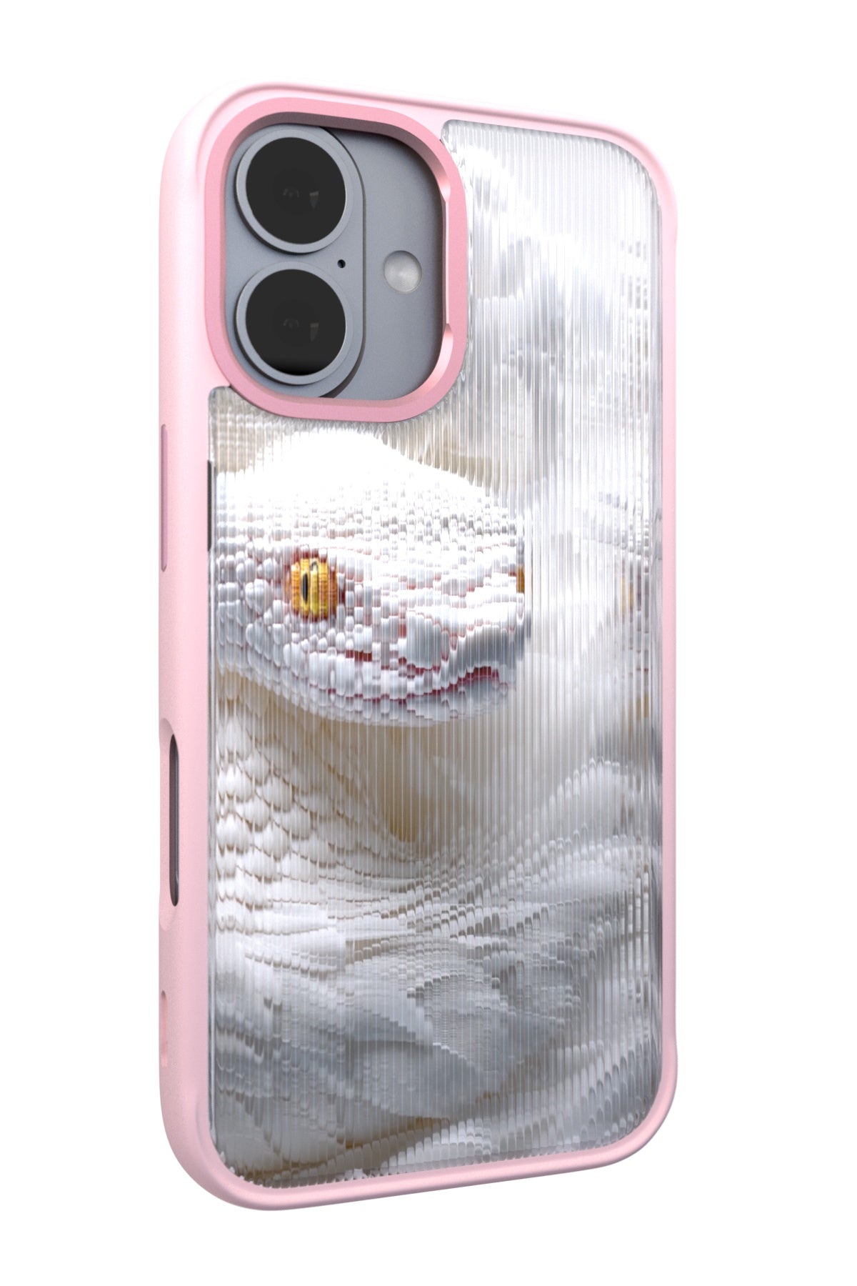Feathered Serpent Backplate+ Pink Case for iPhone 16