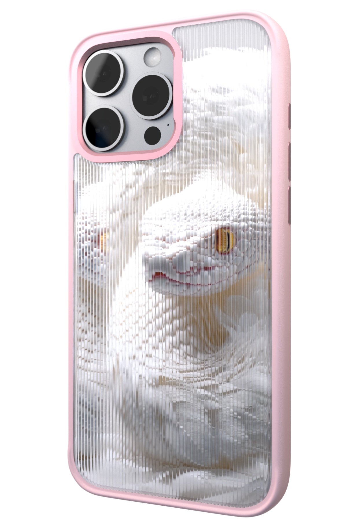 Feathered Serpent Backplate+ Pink Case for iPhone 16 Pro Max