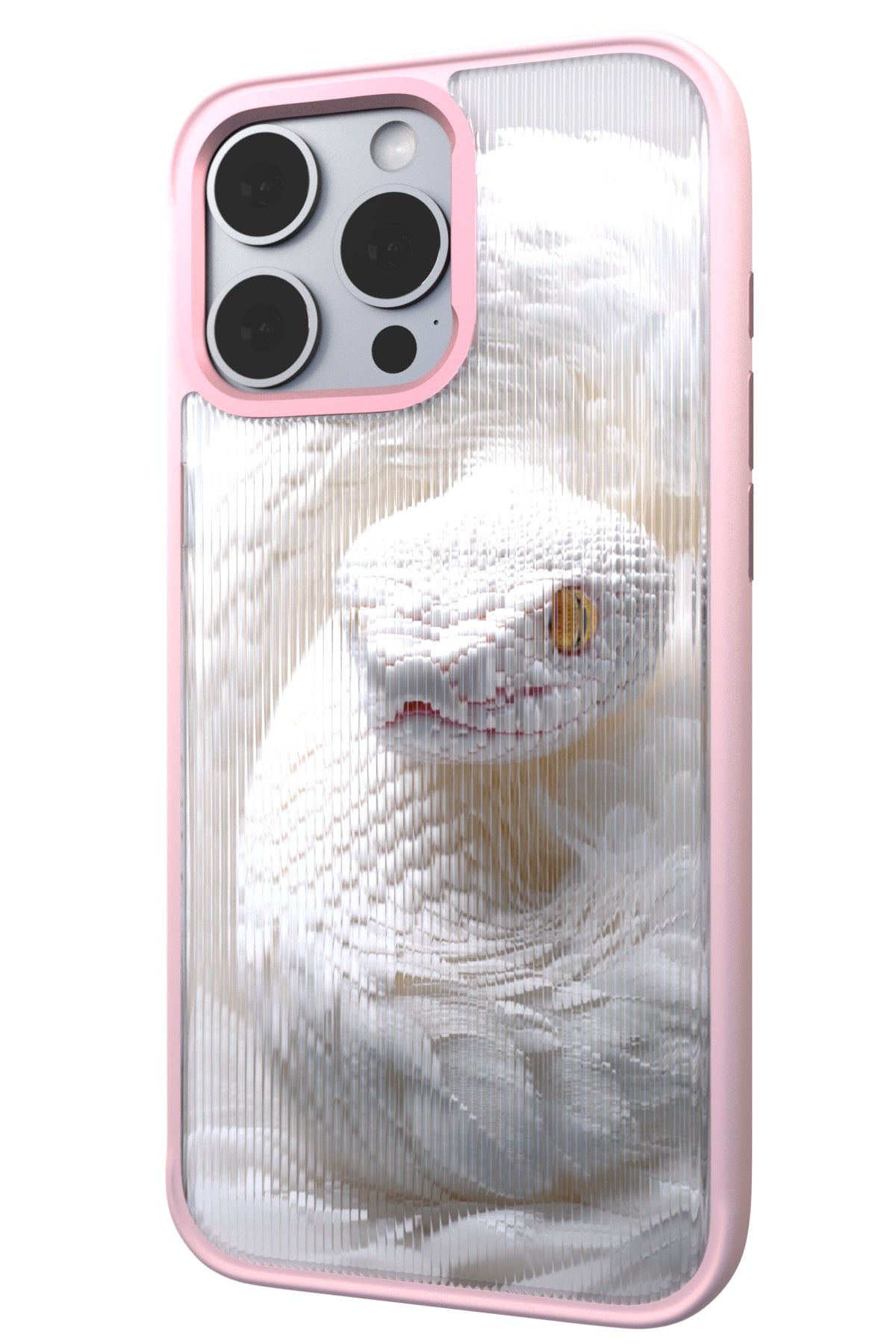Feathered Serpent Backplate+ Pink Case for iPhone 16 Pro Max