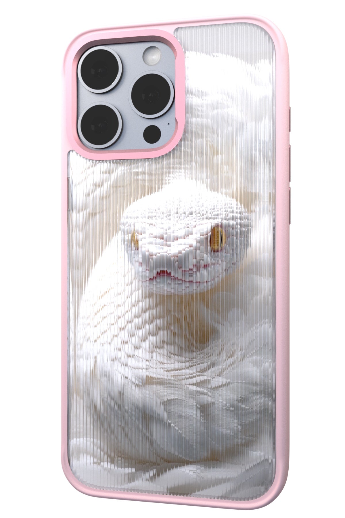 Feathered Serpent Backplate+ Pink Case for iPhone 16 Pro Max