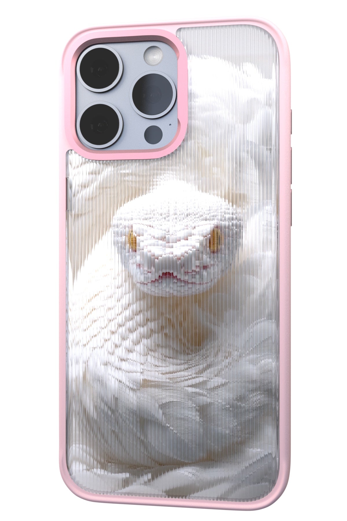 Feathered Serpent Backplate+ Pink Case for iPhone 16 Pro Max