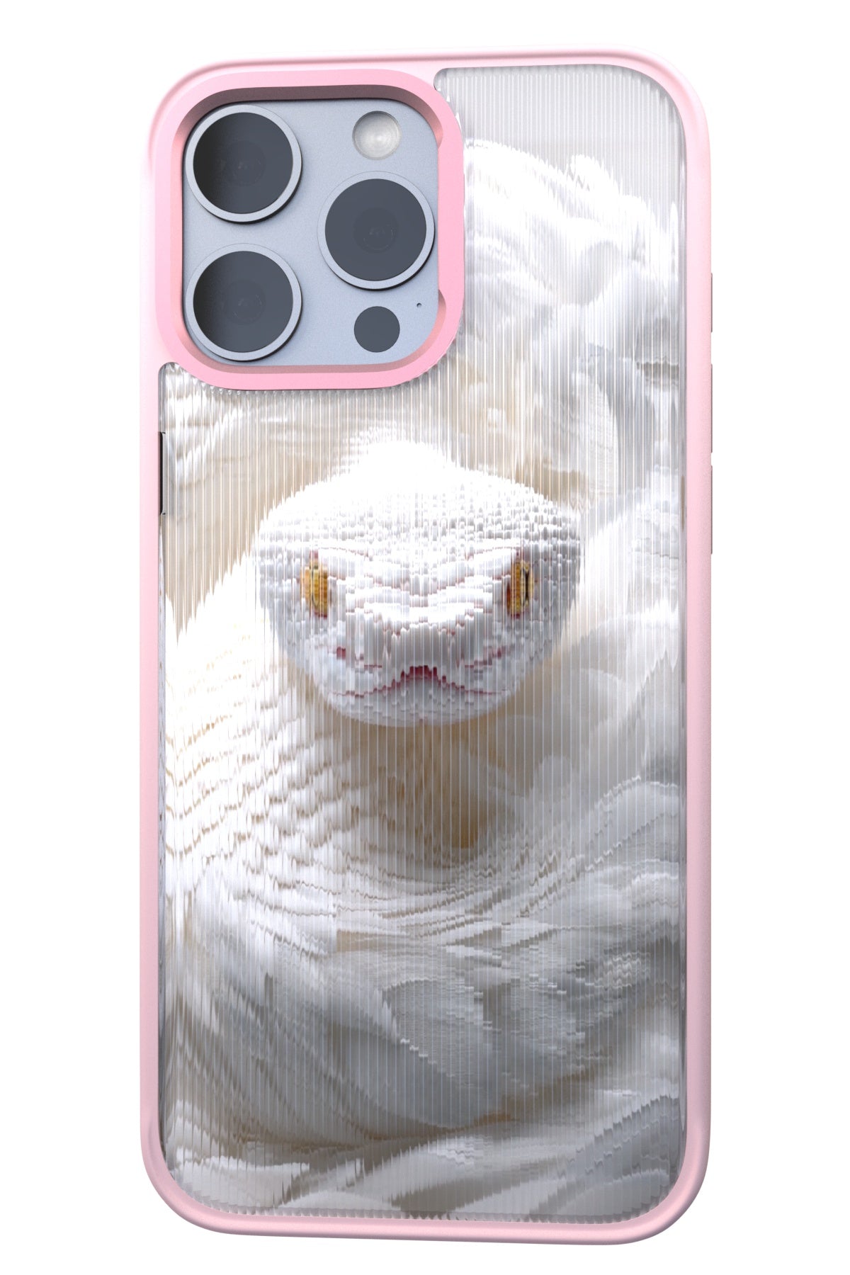 Feathered Serpent Backplate+ Pink Case for iPhone 16 Pro Max