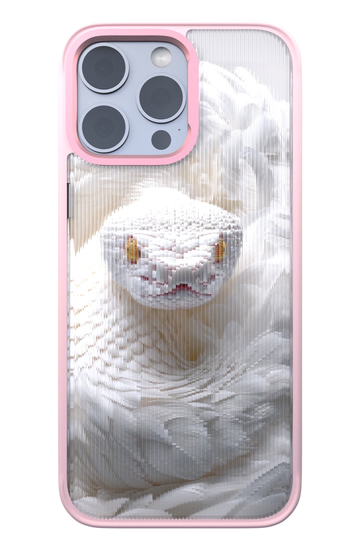 Feathered Serpent Backplate+ Pink Case for iPhone 16 Pro Max