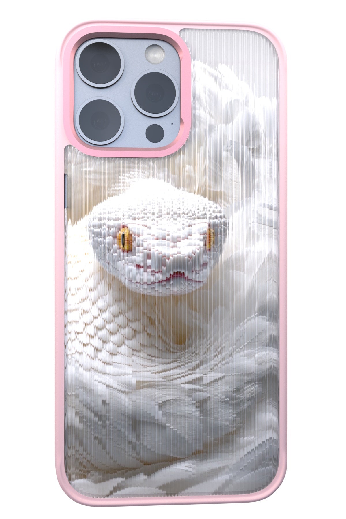 Feathered Serpent Backplate+ Pink Case for iPhone 16 Pro Max
