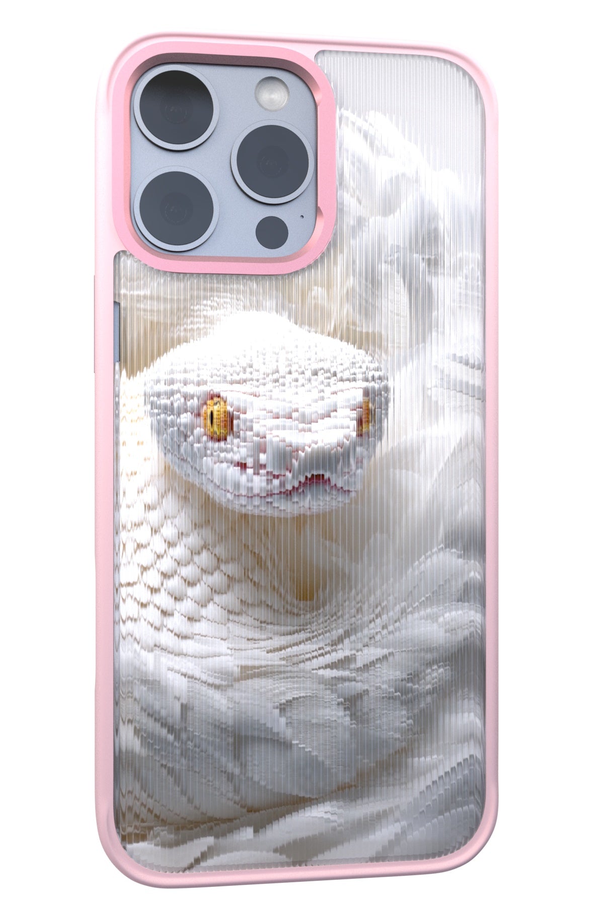 Feathered Serpent Backplate+ Pink Case for iPhone 16 Pro Max