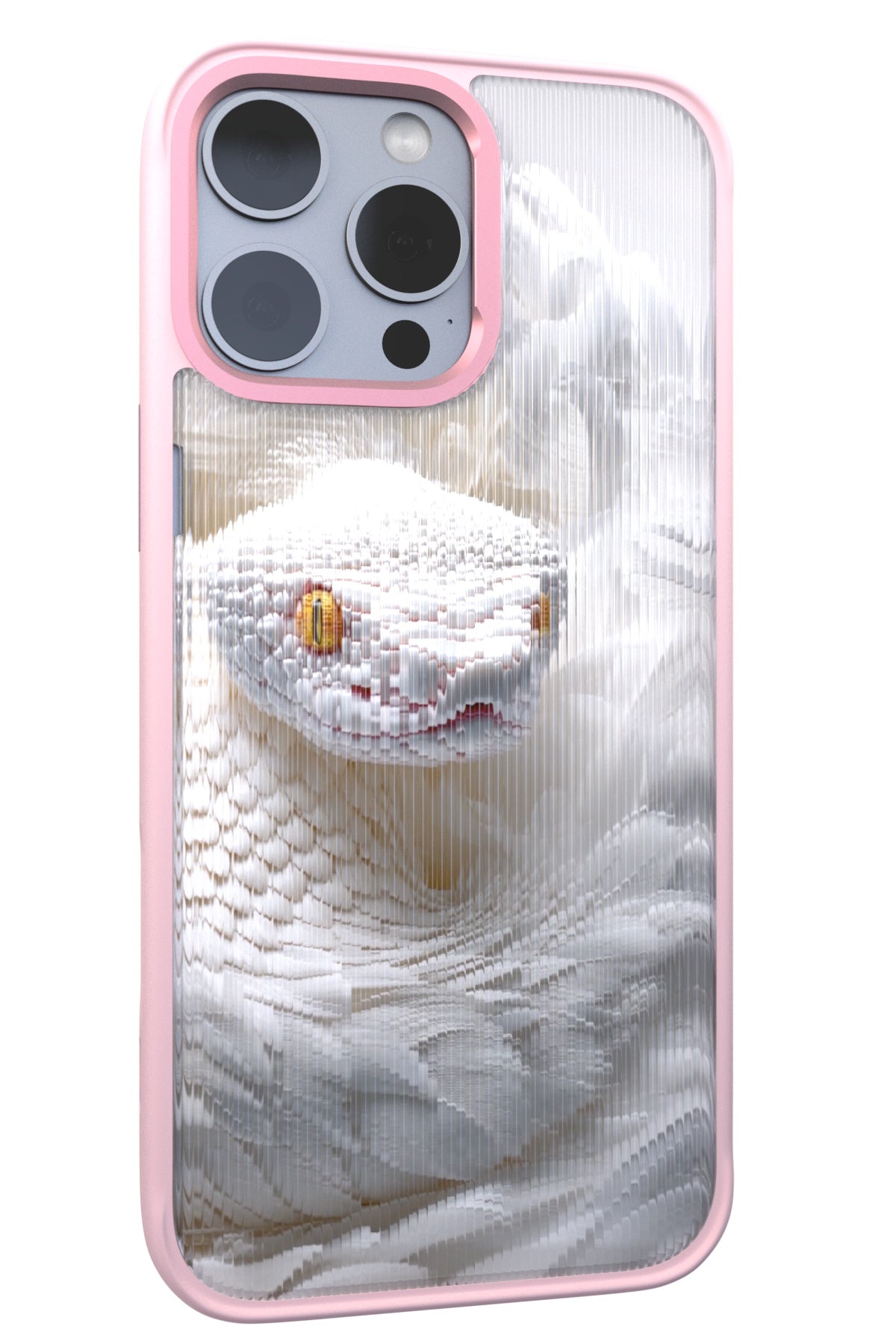 Feathered Serpent Backplate+ Pink Case for iPhone 16 Pro Max