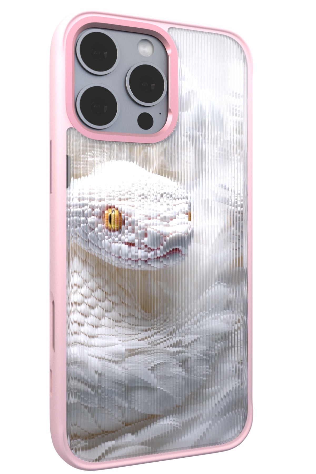 Feathered Serpent Backplate+ Pink Case for iPhone 16 Pro Max