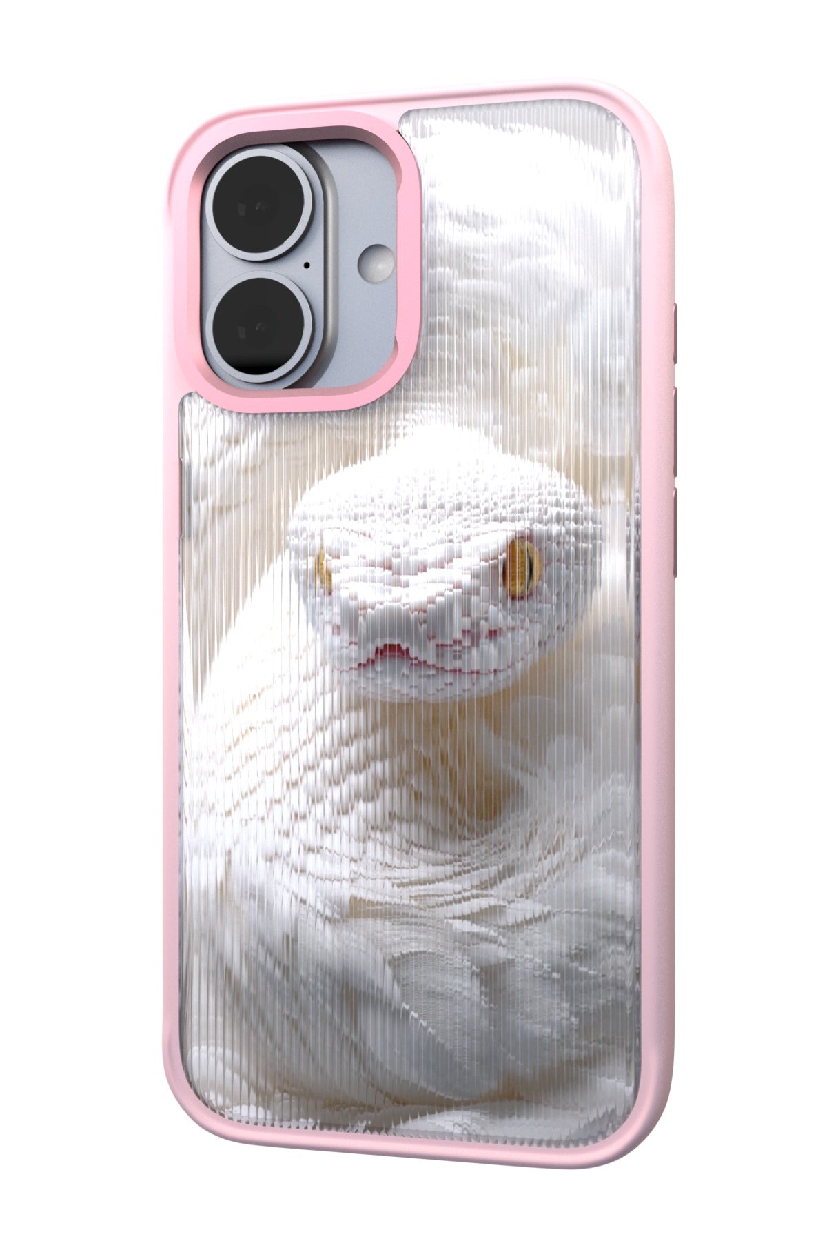 Feathered Serpent Backplate+ Pink Case for iPhone 17