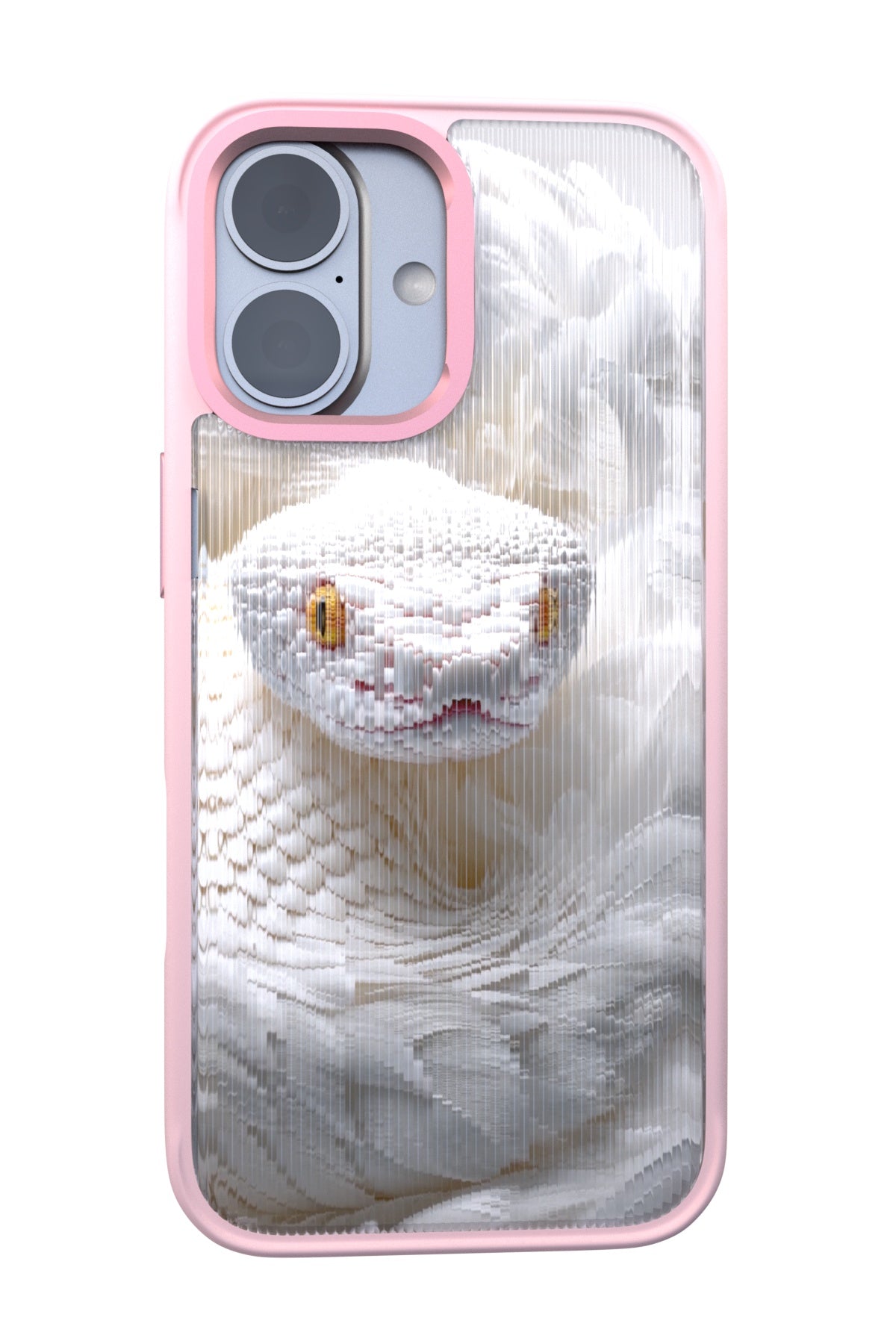 Feathered Serpent Backplate+ Pink Case for iPhone 17