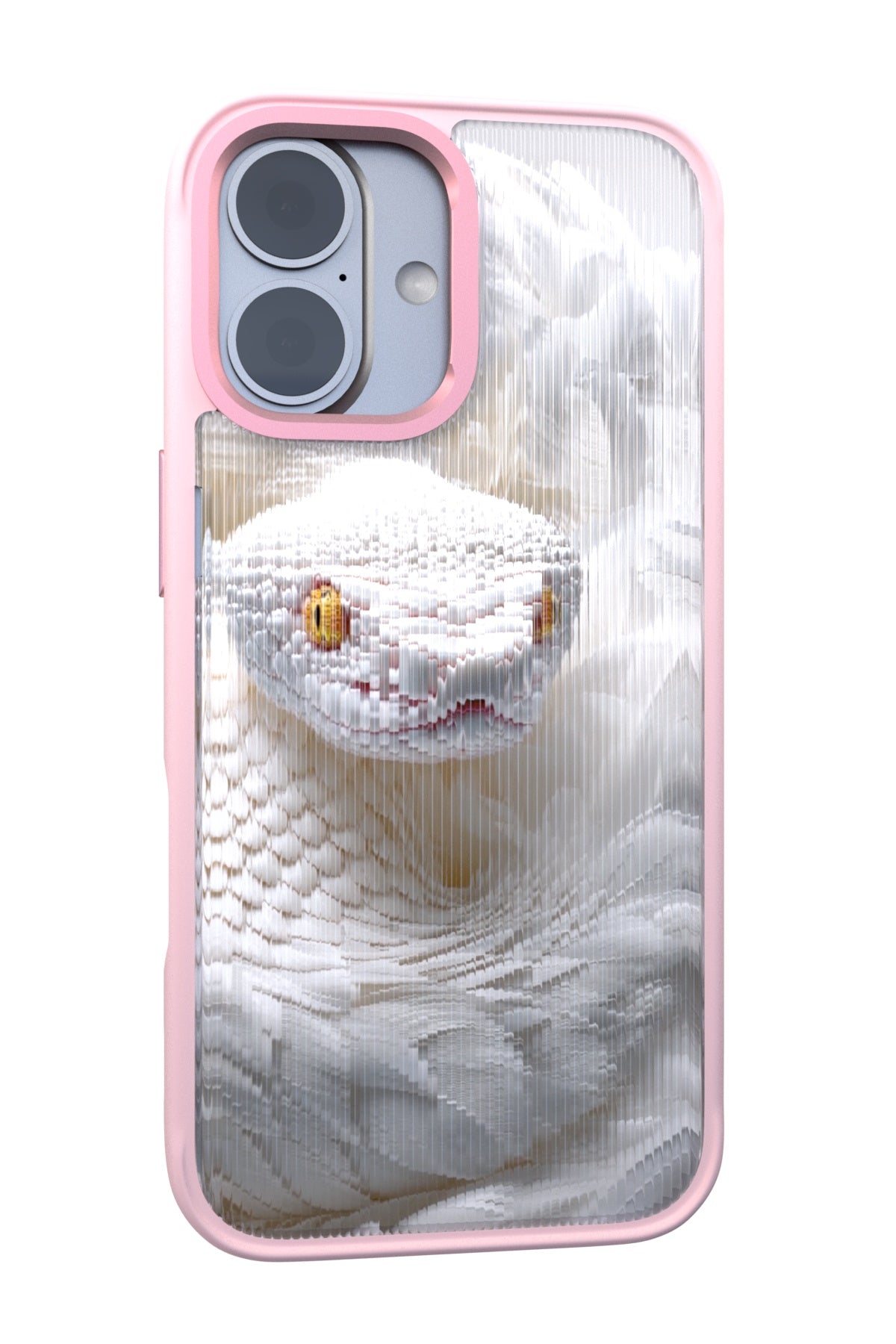 Feathered Serpent Backplate+ Pink Case for iPhone 17