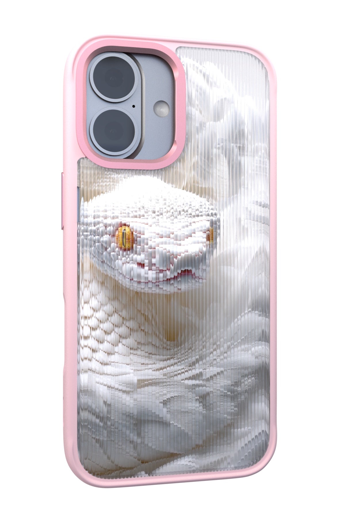 Feathered Serpent Backplate+ Pink Case for iPhone 17