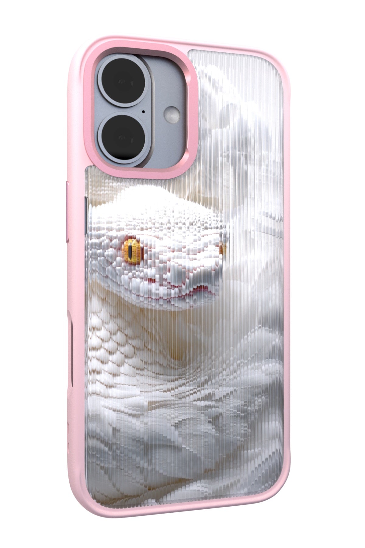 Feathered Serpent Backplate+ Pink Case for iPhone 17