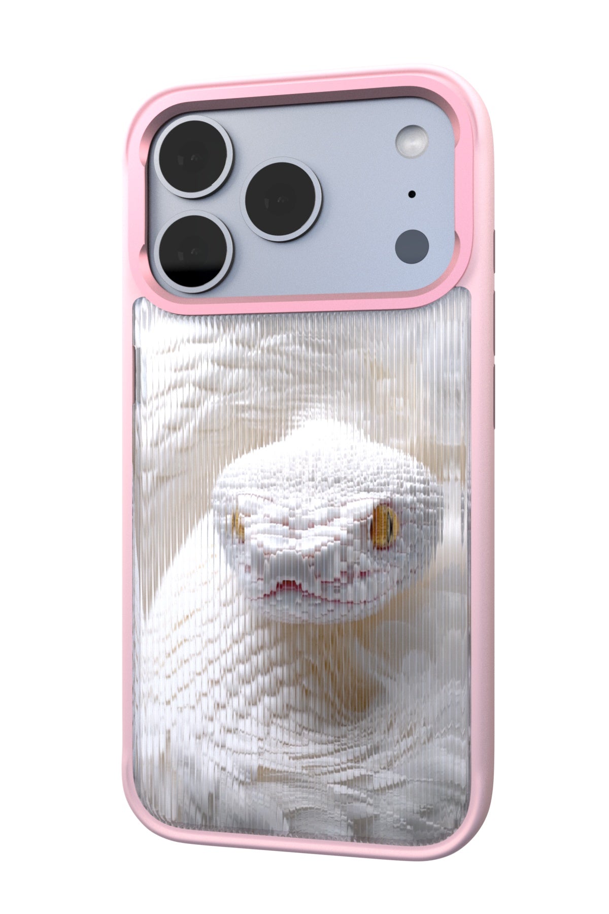 Feathered Serpent Backplate+ Pink Case for iPhone 17 Pro