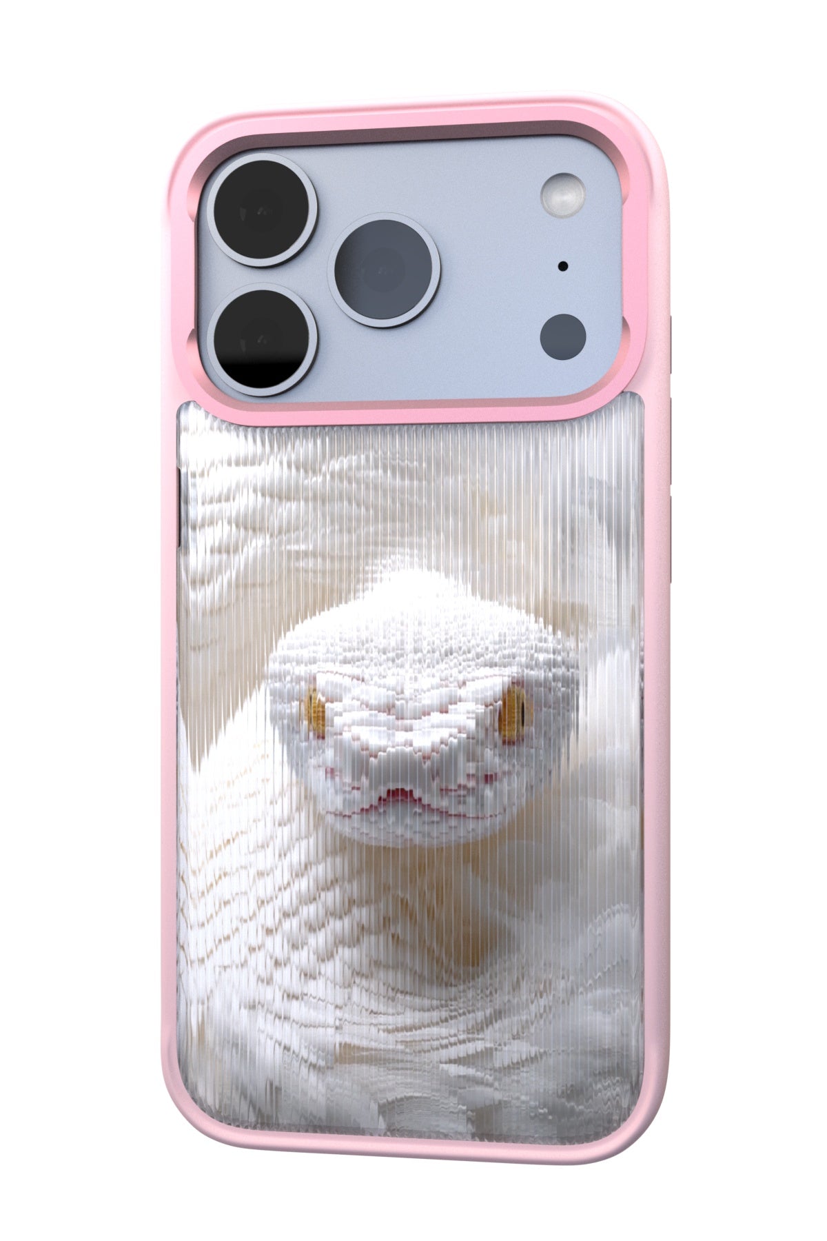 Feathered Serpent Backplate+ Pink Case for iPhone 17 Pro