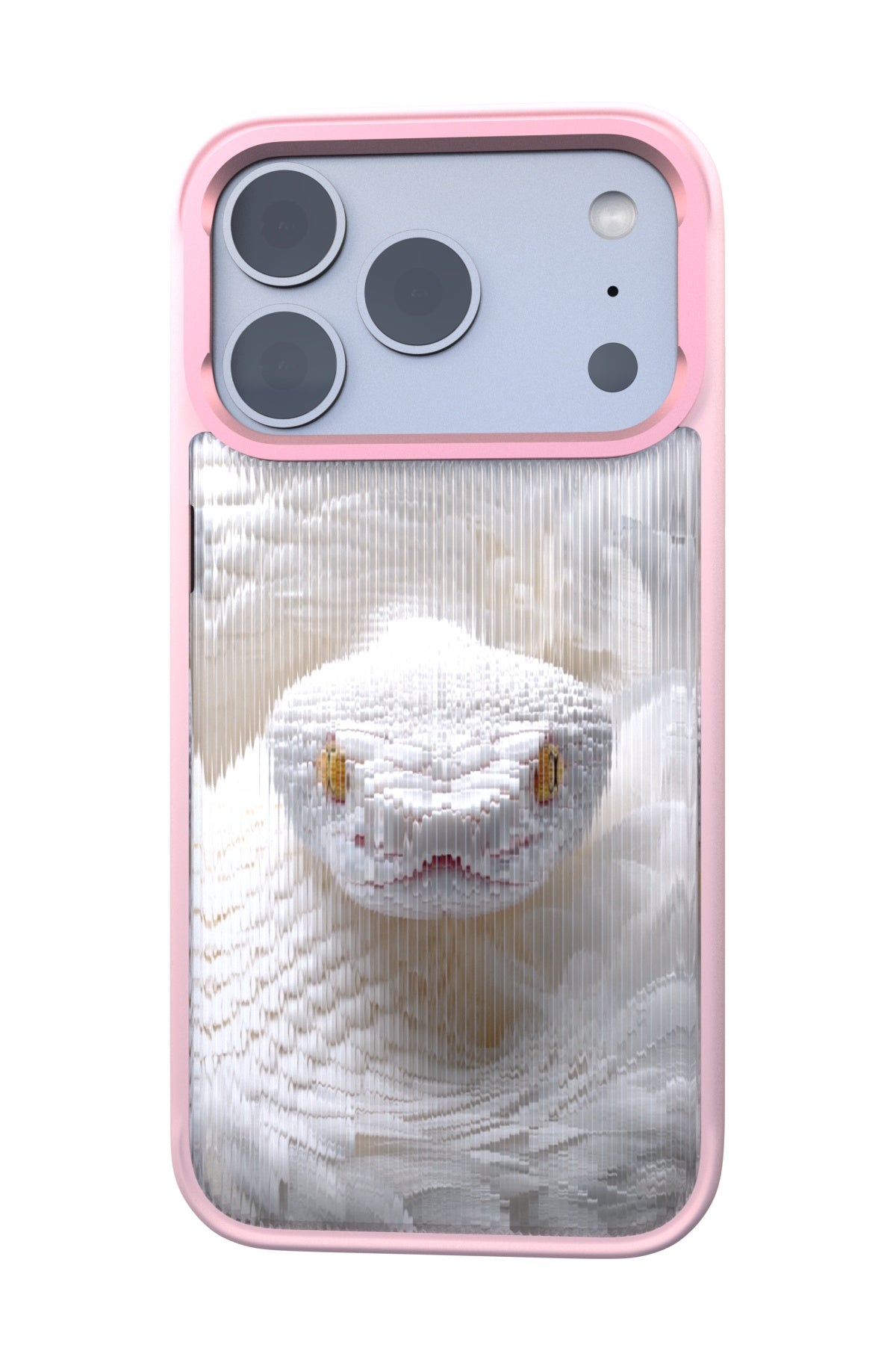 Feathered Serpent Backplate+ Pink Case for iPhone 17 Pro