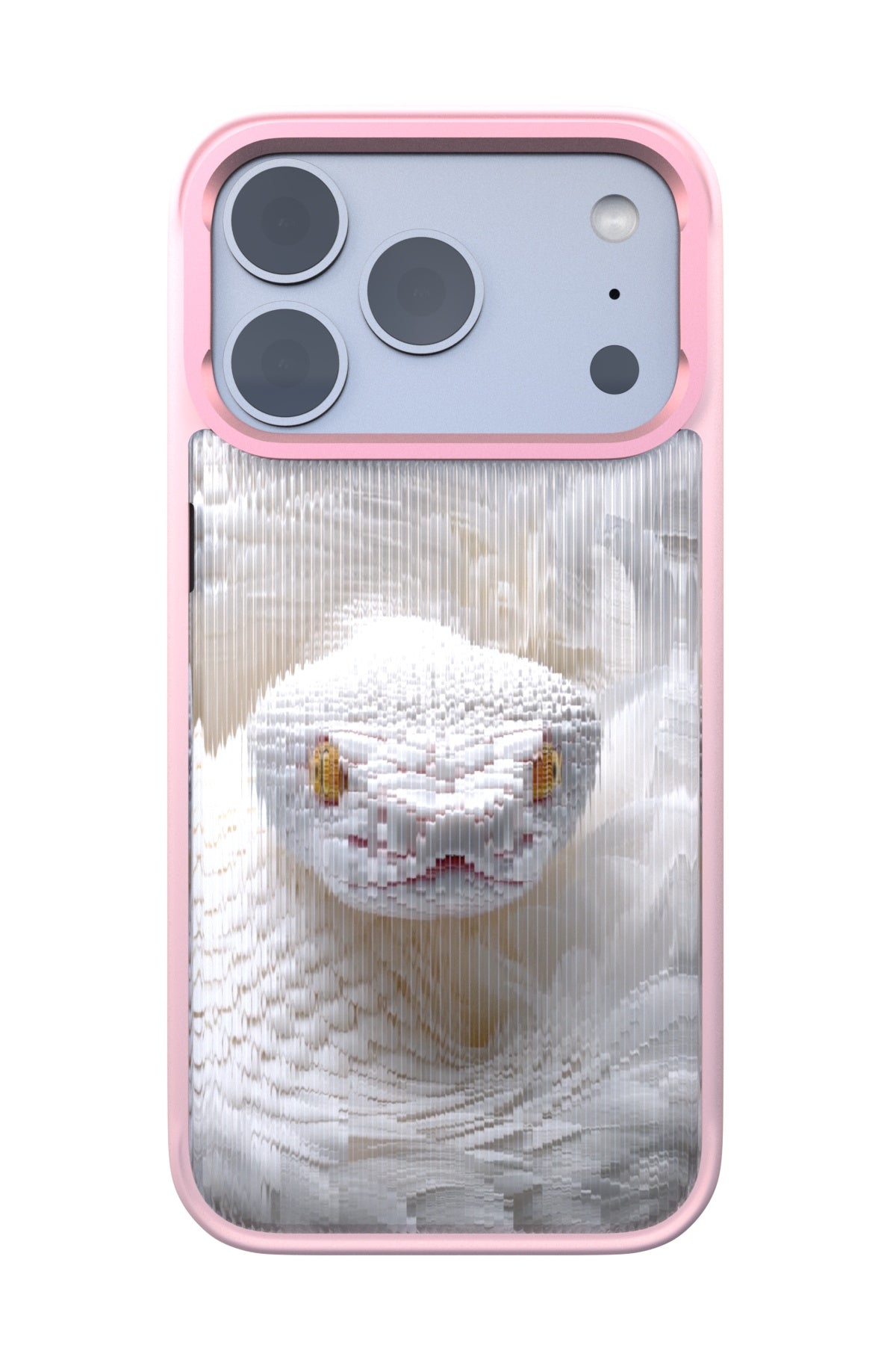 Feathered Serpent Backplate+ Pink Case for iPhone 17 Pro