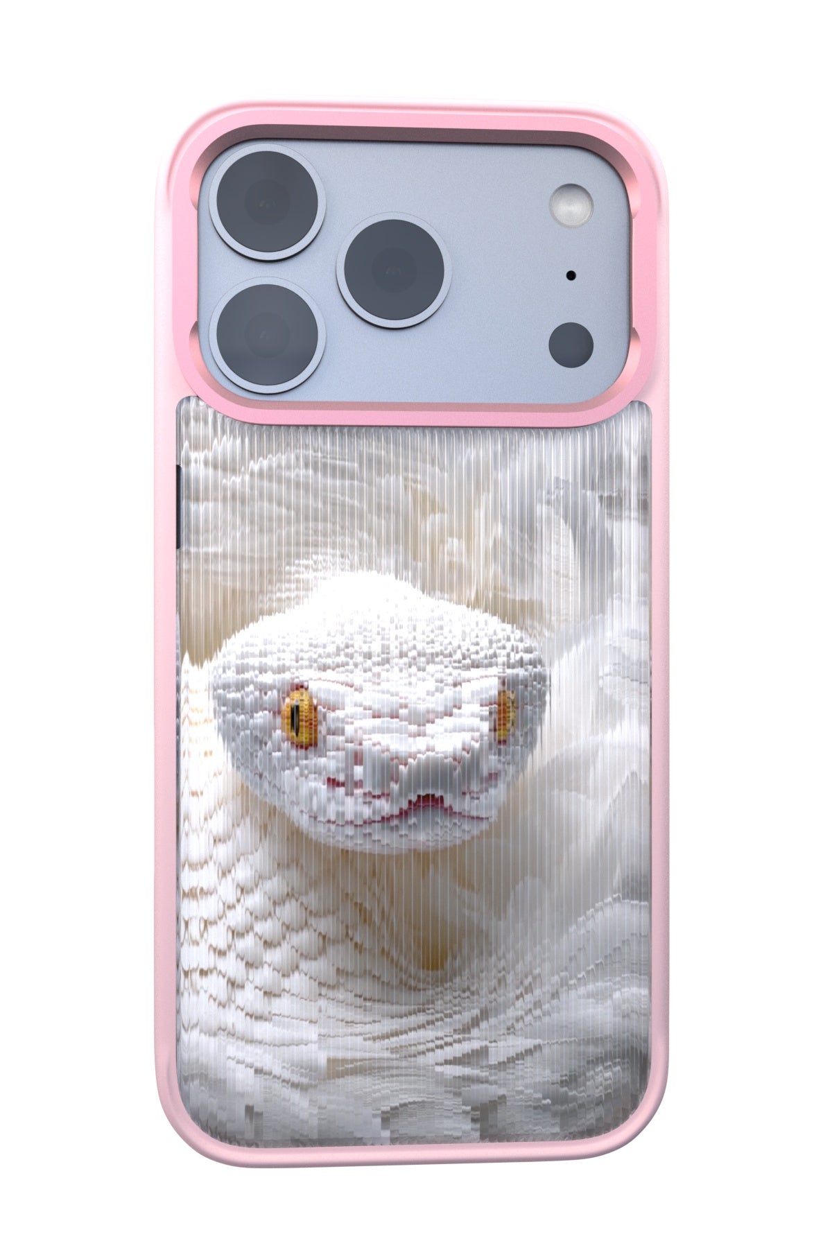Feathered Serpent Backplate+ Pink Case for iPhone 17 Pro