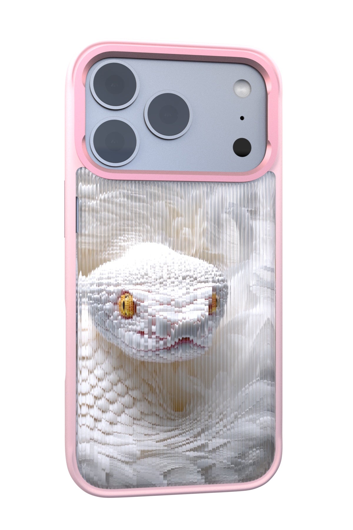 Feathered Serpent Backplate+ Pink Case for iPhone 17 Pro