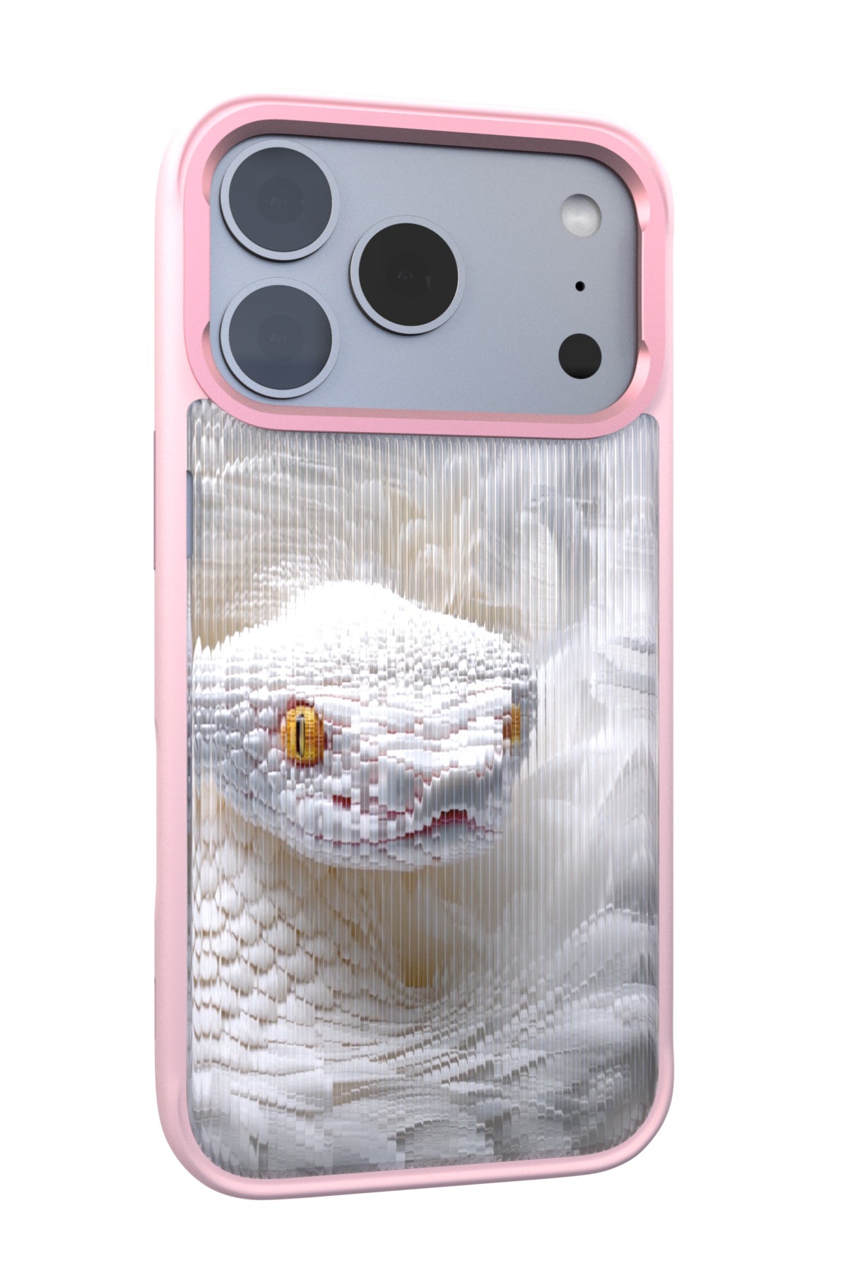 Feathered Serpent Backplate+ Pink Case for iPhone 17 Pro