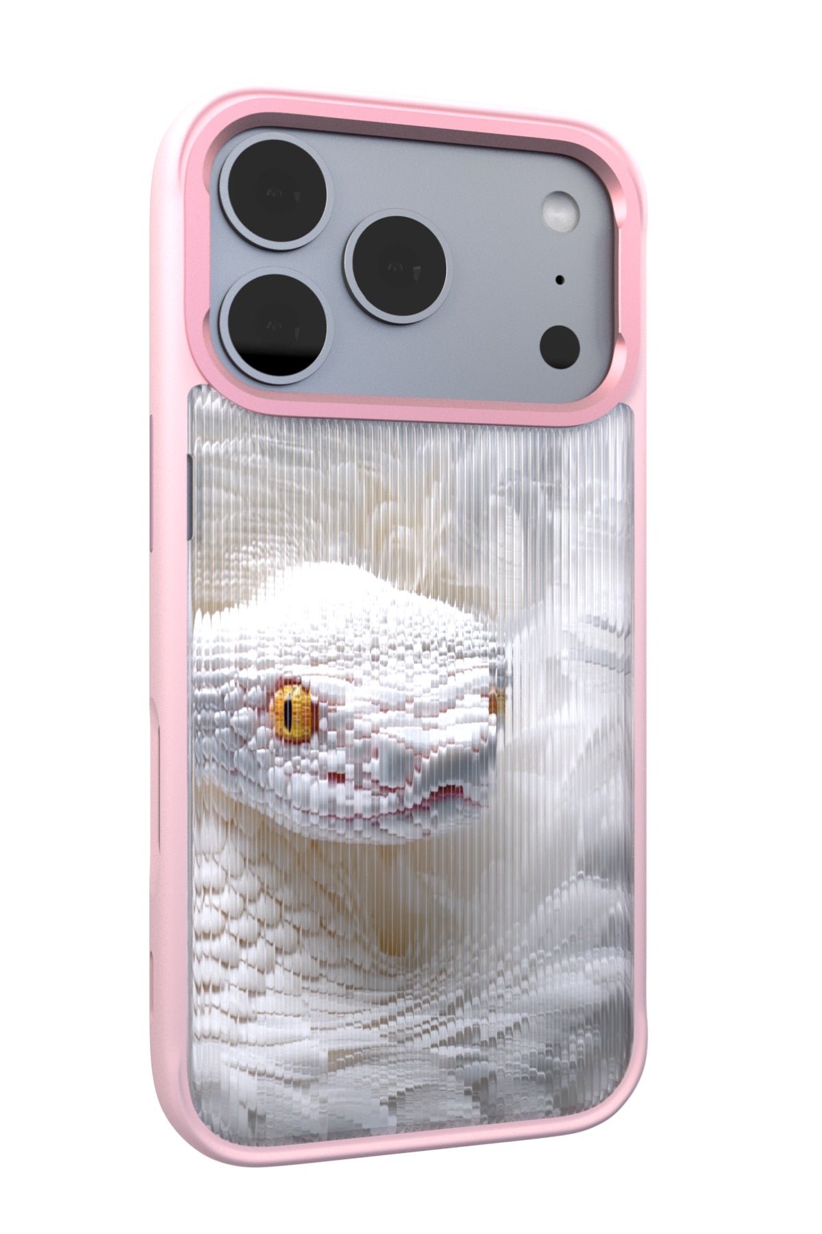 Feathered Serpent Backplate+ Pink Case for iPhone 17 Pro