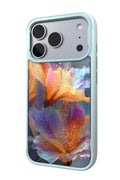 Hibiscus Versicolor Backplate + Teal Case for iPhone 17 Pro