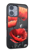 Poppy - Cover posteriore nera + custodia nera per iPhone 17