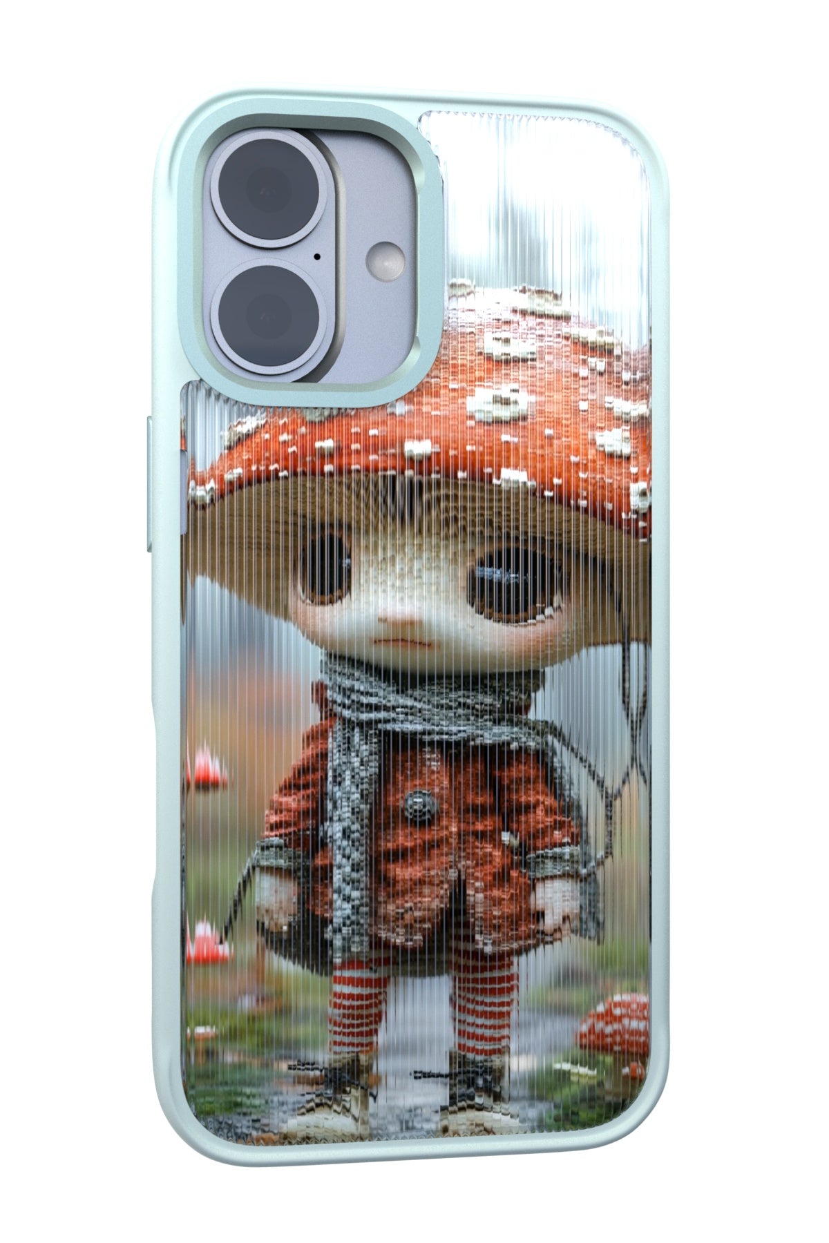 Rainy the Scholar Backplate + Teal Case for iPhone 17
