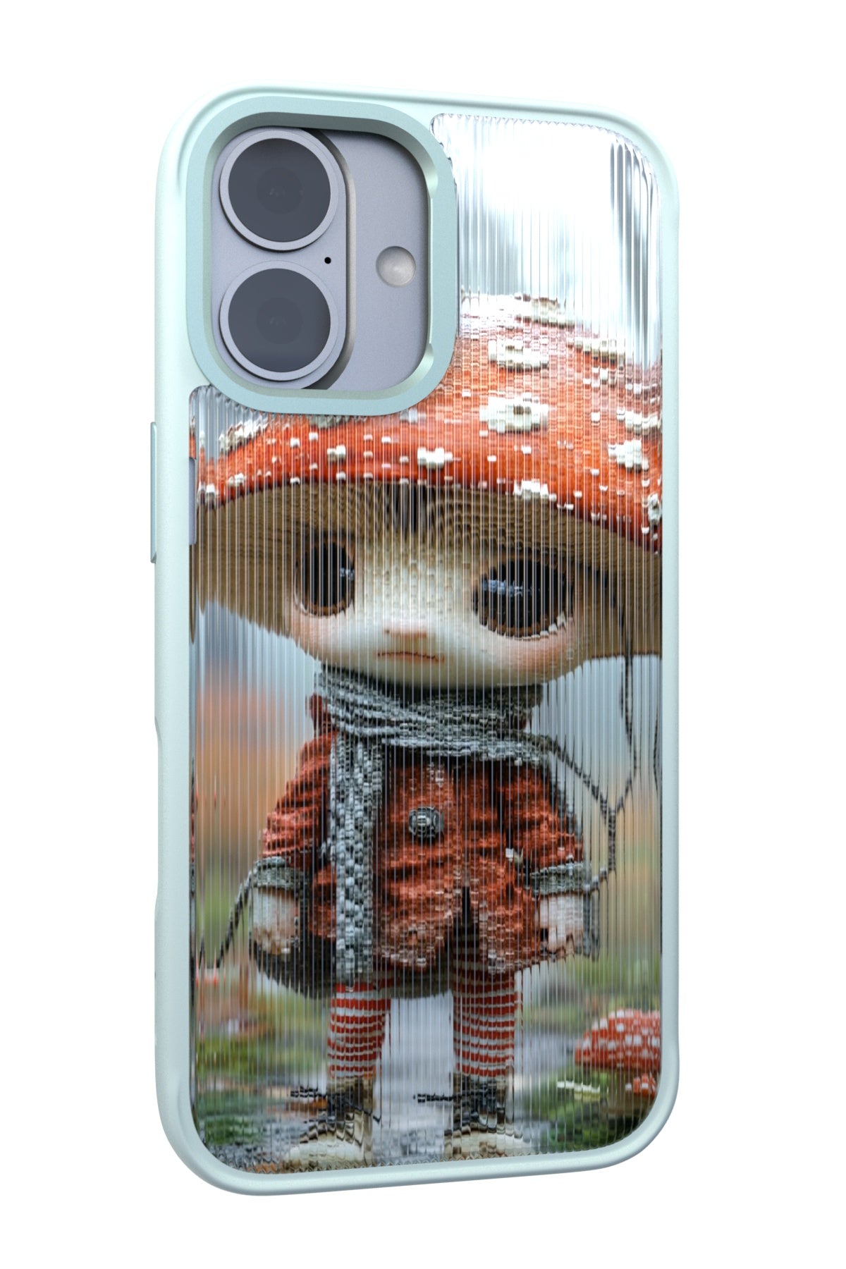 Rainy the Scholar Backplate + Teal Case for iPhone 17
